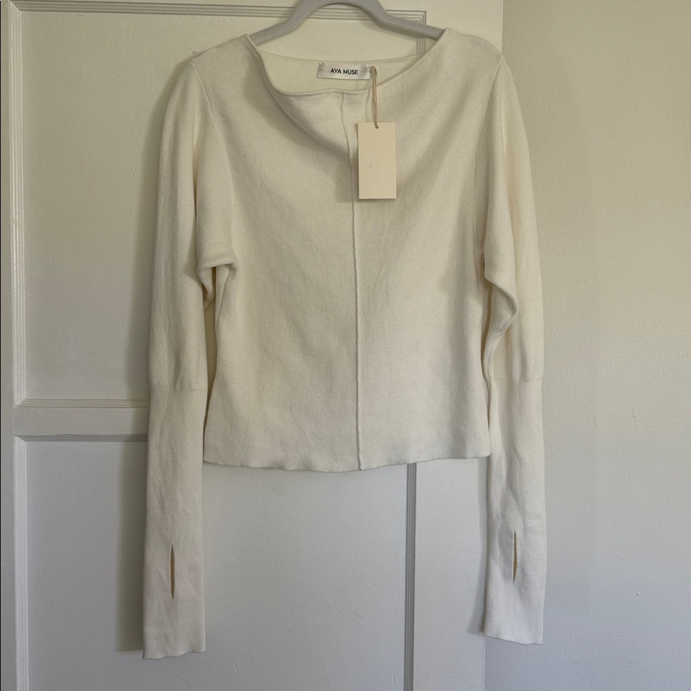 Aya Muse Cream Long Sleeve - Never worn/ 436$ - Picture 6 of 8
